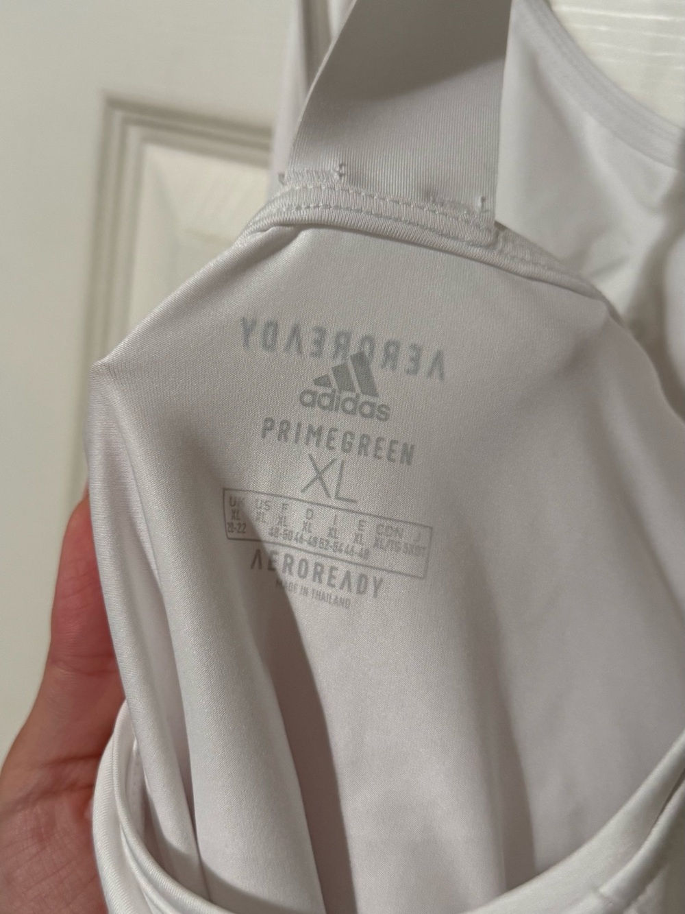 adidas White Performance Racerback Tank - Picture 2 of 3